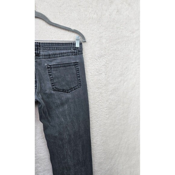 Crest Women Jeans 5/6 Gray Cotton Blend Low Rise Straight Slim Ankle Denim - Picture 14 of 16